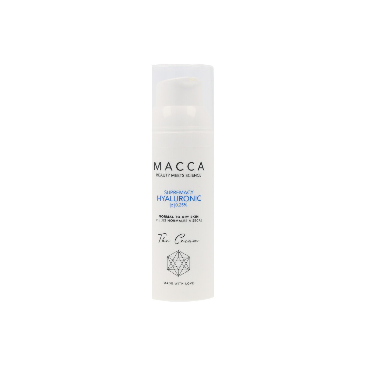Beauty pflegende Körperlotion Macca Supremacy Hyaluronic Z 0,25% Cream Normal To Dry Skin 
