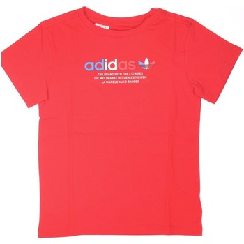 Kleidung Kinder T-Shirts adidas Originals GN7480 T-Shirt/Polo Unisex Junior rot Rot