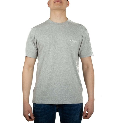 Kleidung Herren T-Shirts & Poloshirts Woolrich WOTE0037MR Grau