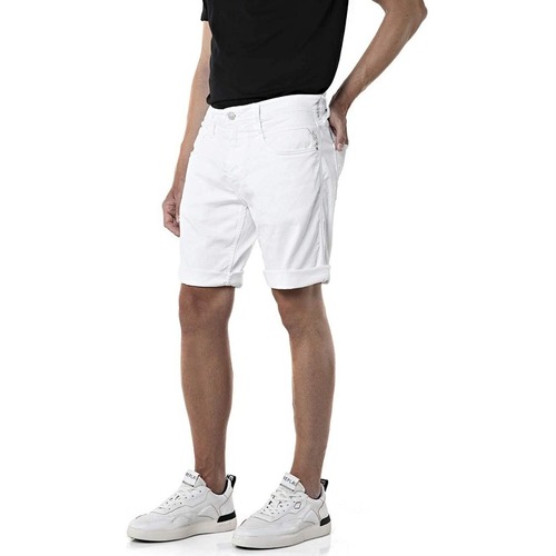 Kleidung Herren Shorts / Bermudas Replay MA996N8005301 Weiss