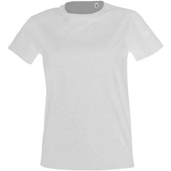 Kleidung Damen T-Shirts Sols Camiseta IMPERIAL FIT color Blanco Weiss