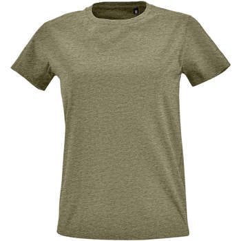 Kleidung Damen T-Shirts Sols Camiseta IMPERIAL FIT color Caqui Kaki