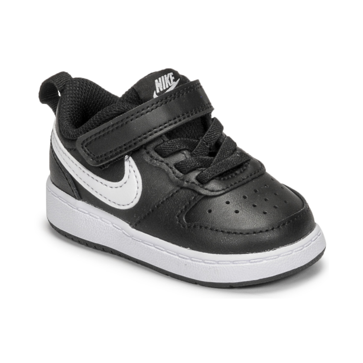 Schuhe Kinder Sneaker Low Nike NIKE COURT BOROUGH LOW 2 (TDV) Schwarz / Weiss