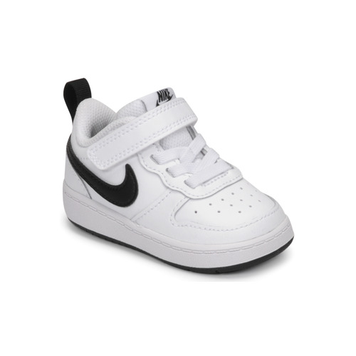 Schuhe Kinder Sneaker Low Nike NIKE COURT BOROUGH LOW 2 (TDV) Weiss / Schwarz