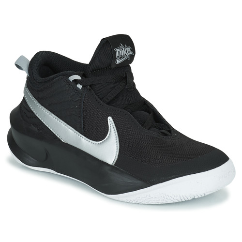 Schuhe Kinder Sneaker High Nike TEAM HUSTLE D 10 (GS) Schwarz / Silbern