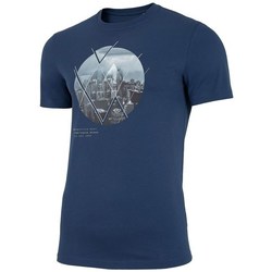 Kleidung Herren T-Shirts 4F TSM023 Dunkelblau