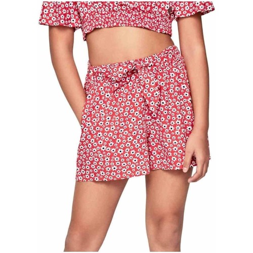 Kleidung Mädchen Shorts / Bermudas Pepe jeans  Rot