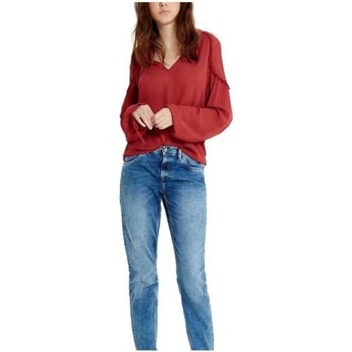 Kleidung Damen Tops / Blusen Pepe jeans  Rot