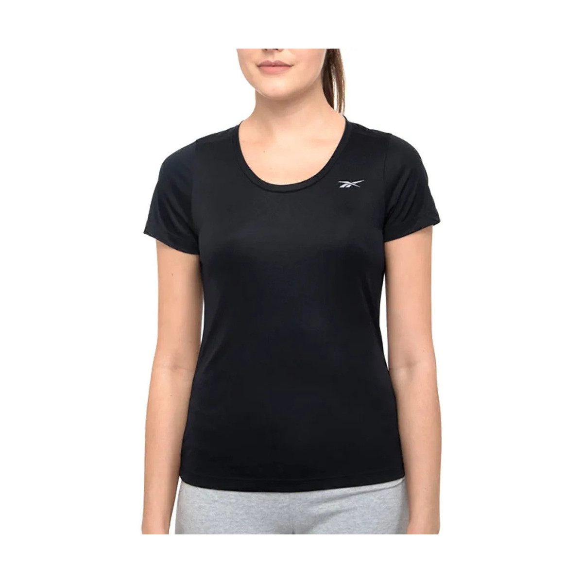 Kleidung Damen T-Shirts & Poloshirts Reebok Sport FQ0057 Schwarz