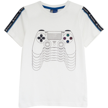 Kleidung Mädchen T-Shirts Playstation  Weiss