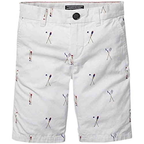 Kleidung Jungen Shorts / Bermudas Tommy Hilfiger  Weiss