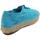 Schuhe Damen Leinen-Pantoletten mit gefloch Natural World 687E - Aguamar Blau