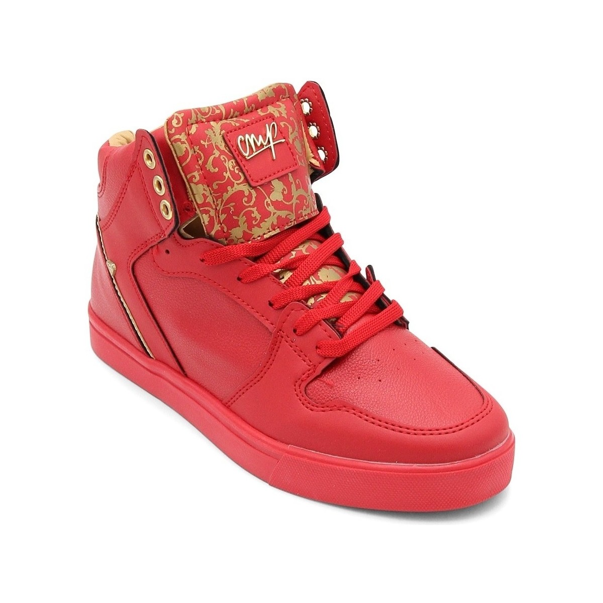 Schuhe Herren Sneaker Cash Money Majesty Red Gold Rot
