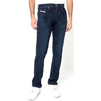 Kleidung Herren Slim Fit Jeans True Rise Moderne Jeans Für Blau