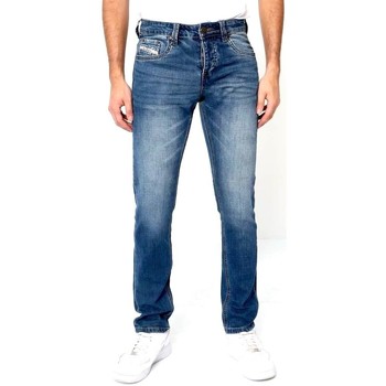 Kleidung Herren Slim Fit Jeans True Rise Jeans Farbspritzer Blau