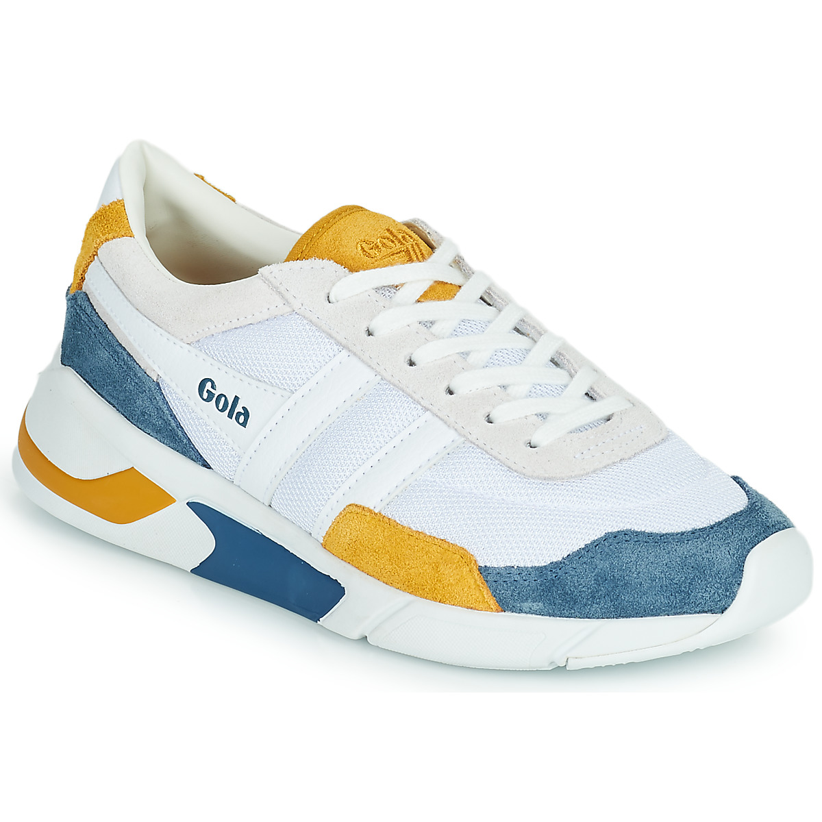 Schuhe Damen Sneaker Low Gola GOLA ECLIPSE Weiss / Blau / Gelb