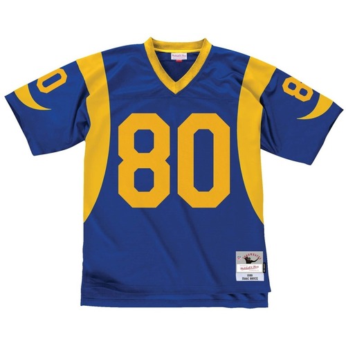 Kleidung Herren T-Shirts & Poloshirts Mitchell And Ness Maillot NFL Saint Louis Rams Isaac Bruce Blau