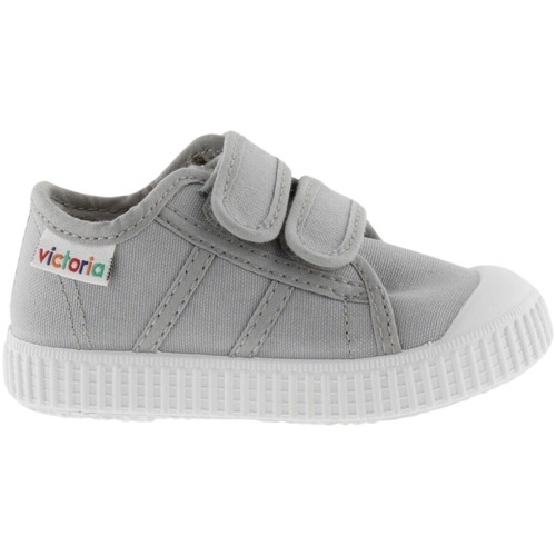 Schuhe Kinder Sneaker Victoria Baskets à scratch enfant  1915 toile Grau