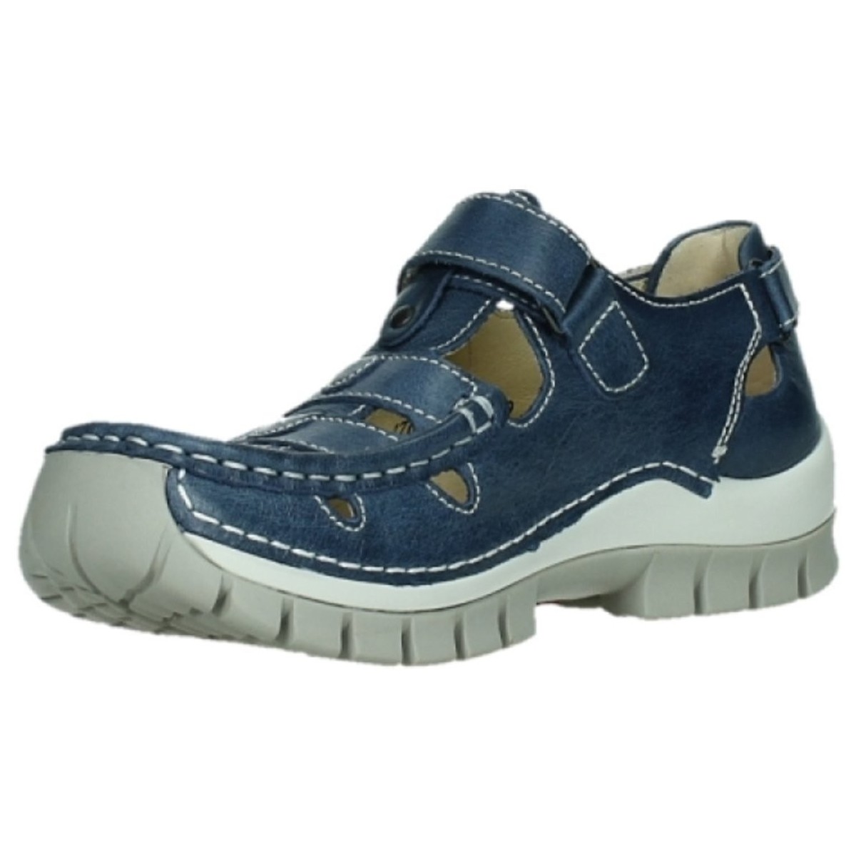 Schuhe Damen Slipper Wolky Slipper blue-grey 0470335-870 Move Blau