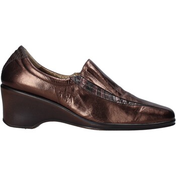 Schuhe Damen Slipper Confort 6309 Braun