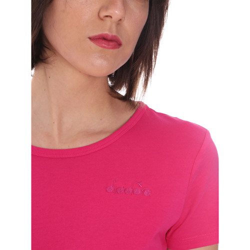 Diadora 102175886 Rosa - Kleidung T-Shirts Damen 790 
