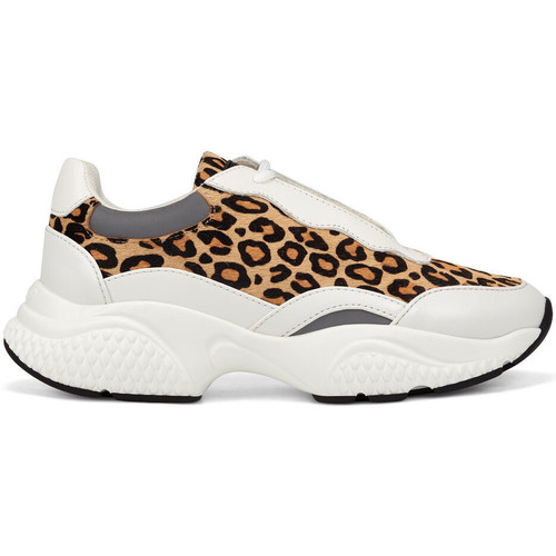 Schuhe Damen Sneaker Ed Hardy Insert runner-wild white/leopard Weiss