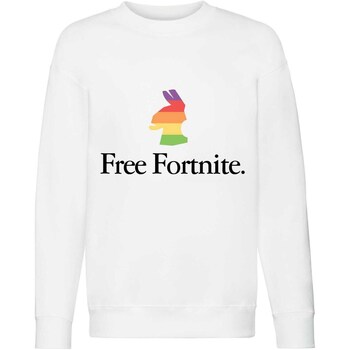 Kleidung Mädchen Sweatshirts Fortnite  Weiss