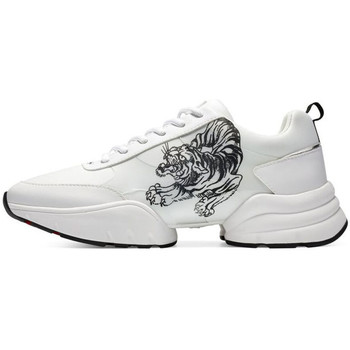 Schuhe Herren Sneaker Low Ed Hardy - Caged runner tiger white-black Weiss