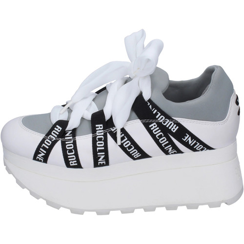 Schuhe Damen Sneaker Rucoline BH412 Weiss