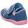 Schuhe Mädchen Babyschuhe Superfit Maedchen Hausschuh Textil \ SPOTTY 1-009254-8050 Blau