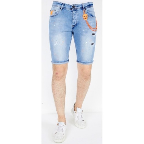 Local Fanatic Jeanshose Kurz Blau