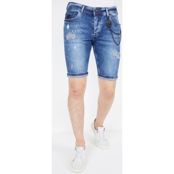Kleidung Herren 3/4 Hosen & 7/8 Hosen Local Fanatic Shorts Jeans Blau