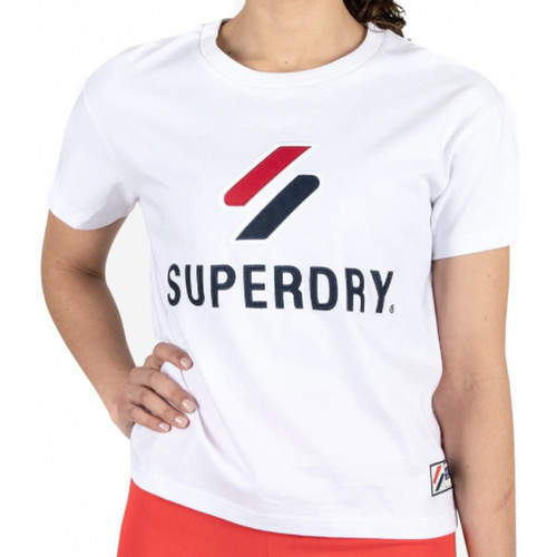 Kleidung Damen T-Shirts Superdry Classic Weiss