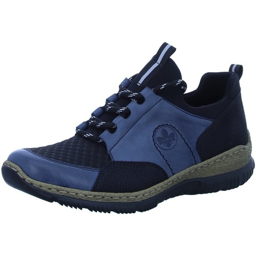 Schuhe Damen Derby-Schuhe & Richelieu Rieker Schnuerschuhe Slipper Halbschuh Casual N3253-14 Blau