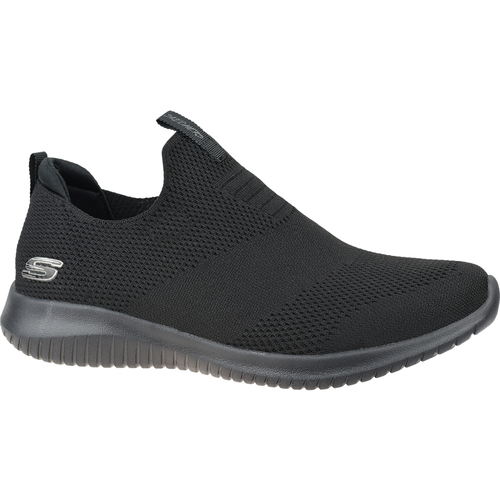 Schuhe Damen Sneaker Low Skechers Ultra Flex-First Take Schwarz