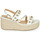 Schuhe Damen Sandalen / Sandaletten Cosmo Paris HOURA Weiss / Gold