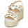 Schuhe Damen Sandalen / Sandaletten Cosmo Paris HOURA Weiss / Gold