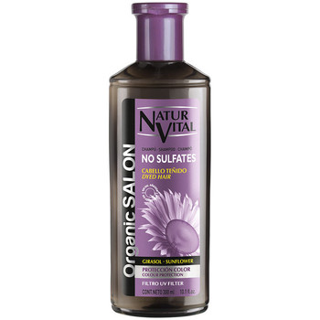 Natur Vital  Shampoo Organic Salon Champú Sin Sulfatos Protección Color Uv