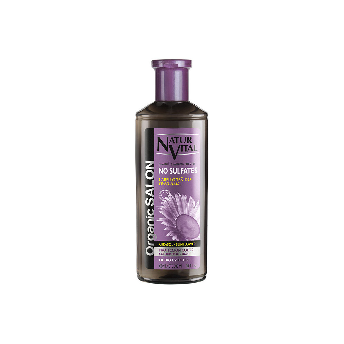Beauty Shampoo Natur Vital Organic Salon Champú Sin Sulfatos Protección Color Uv 