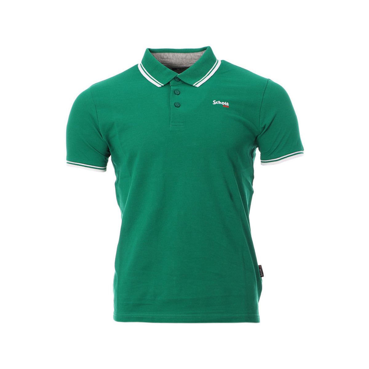 Kleidung Herren T-Shirts & Poloshirts Schott PSBRYAN21 Grün