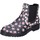 Schuhe Damen Low Boots La Fille Des Fleurs BH486 Schwarz