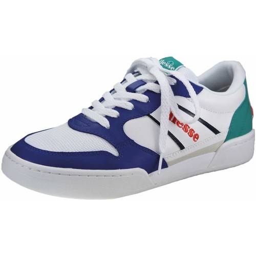 Schuhe Herren Sneaker Ellesse Must-Haves -blau-rot-grün 617151 Ustica Weiss