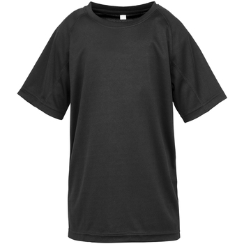 Kleidung Jungen T-Shirts Spiro S287J Schwarz