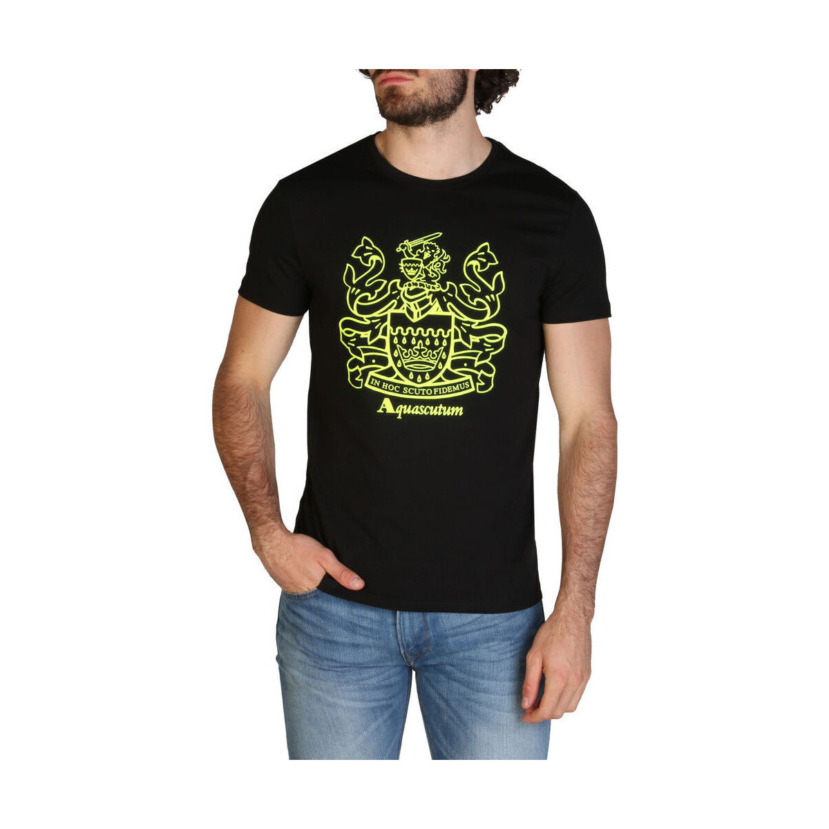 Kleidung Herren T-Shirts Aquascutum - qmt019m0 Schwarz
