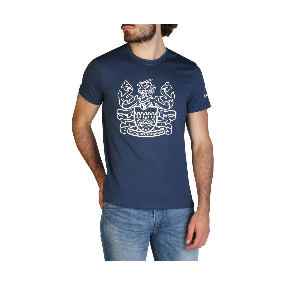 Kleidung Herren T-Shirts Aquascutum - qmt002m0 Blau