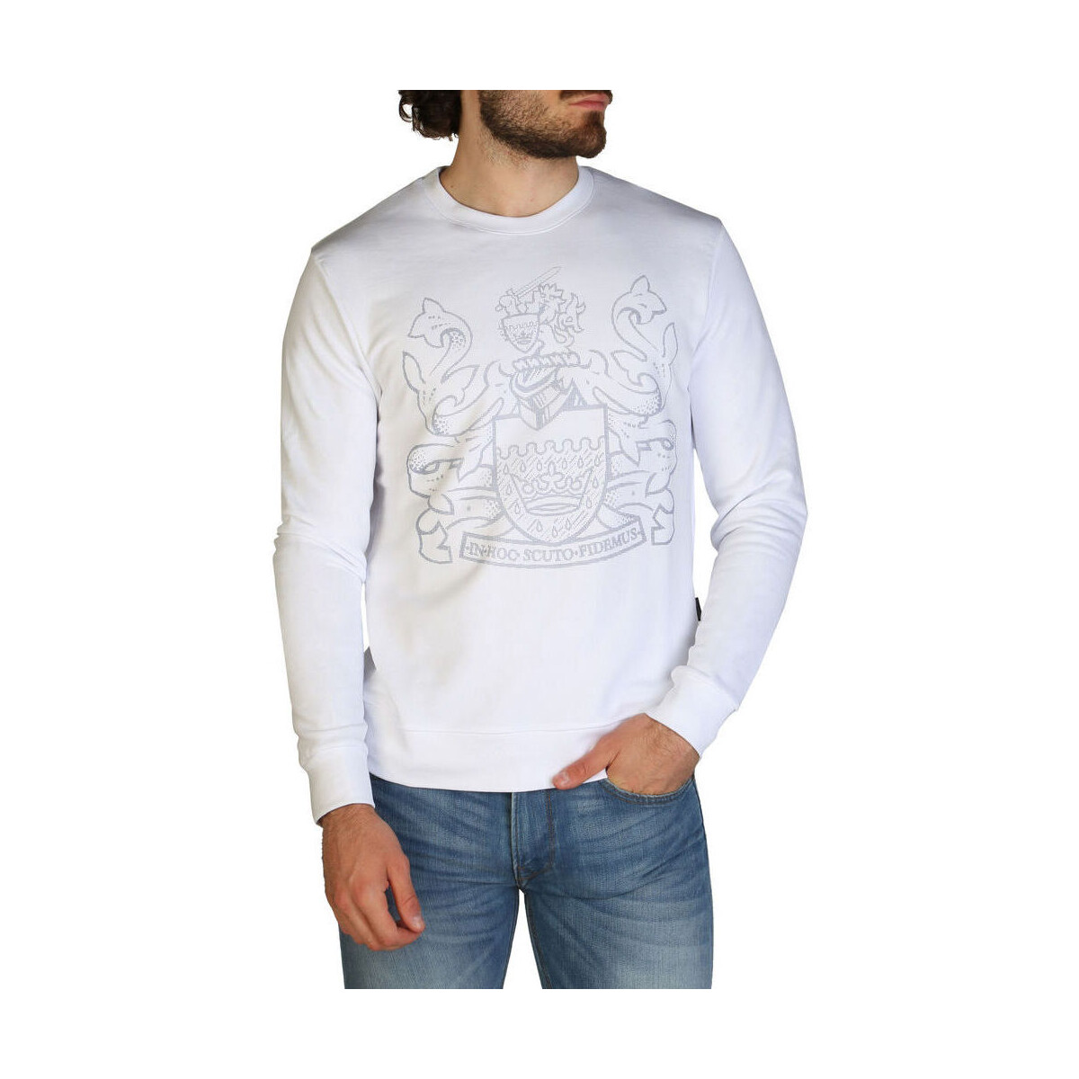 Kleidung Herren Sweatshirts Aquascutum - fai001 Weiss