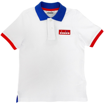 Kleidung Kinder T-Shirts & Poloshirts Diadora 102175907 Weiss