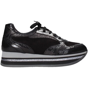 Schuhe Damen Sneaker Low Grace Shoes GLAM001 Schwarz