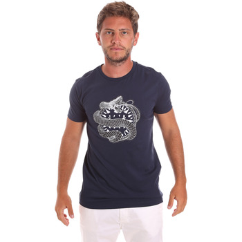 Kleidung Herren T-Shirts Roberto Cavalli HST64B Blau