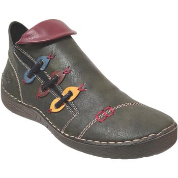 Schuhe Damen Boots Rieker 72581 Grün